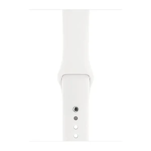 Смарт-часы Apple Watch Series 4 40mm GPS+LTE Stainless Steel Case White Sport Band (MTVJ2 | MTUL2) - Фото 3