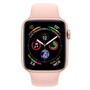 Смарт-годинник Apple Watch Series 4 44mm GPS Gold Aluminum Case Pink Sand Sport Band (MU6F2) - Фото 2