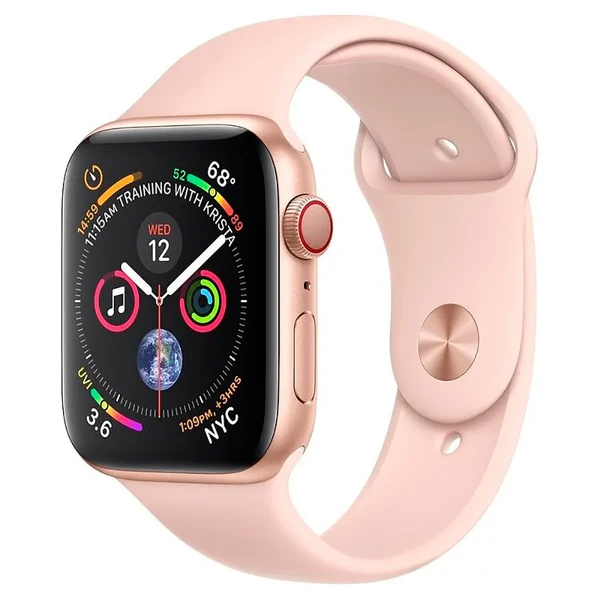 Смарт-годинник Apple Watch Series 4 44mm GPS + LTE Gold Aluminum Case Pink Sand Sport Band (MTV02 | MTVW2)