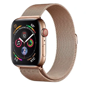Смарт-годинник Apple Watch Series 4 44mm GPS + LTE Gold Stainless Steel Case Gold Milanese Loop (MTV82 | MTX52) MTV82 | MTX52 - Фото 1