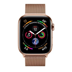 Смарт-годинник Apple Watch Series 4 44mm GPS + LTE Gold Stainless Steel Case Gold Milanese Loop (MTV82 | MTX52) - Фото 2