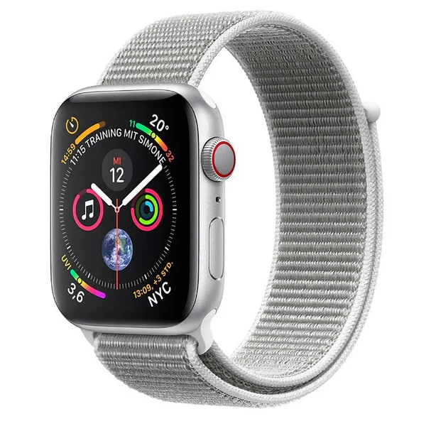 Смарт-годинник Apple Watch Series 4 44mm GPS + LTE Silver Aluminium Case Seashell Sport Loop (MTVT2 | MTUV2) в Чернівцях