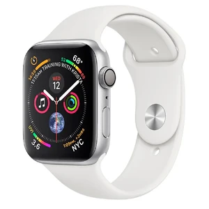 Смарт-годинник Apple Watch Series 4 44mm GPS + LTE Silver Aluminium Case White Sport Band (MTUU2) MTUU2 - Фото 1