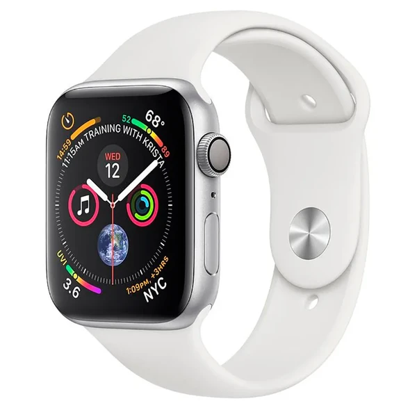 Смарт-часы Apple Watch Series 4 44mm GPS+LTE Silver Aluminium Case White Sport Band (MTUU2) в Тернополе