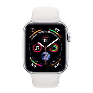 Смарт-годинник Apple Watch Series 4 44mm GPS + LTE Silver Aluminium Case White Sport Band (MTUU2) - Фото 2