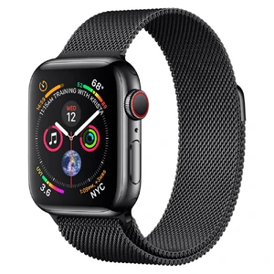 Смарт-годинник Apple Watch Series 4 44mm GPS + LTE Space Black Stainless Steel Case Space Black Milanese Loop (MTV62 | MTX32) MTV62 | MTX32 - Фото 1