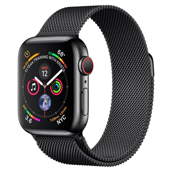 Смарт-годинник Apple Watch Series 4 44mm GPS + LTE Space Black Stainless Steel Case Space Black Milanese Loop (MTV62 | MTX32)