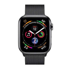 Смарт-годинник Apple Watch Series 4 44mm GPS + LTE Space Black Stainless Steel Case Space Black Milanese Loop (MTV62 | MTX32) - Фото 2
