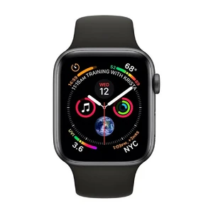 Смарт-часы Apple Watch Series 4 44mm GPS+LTE Space Black Stainless Steel Case Black Sport Band (MTV52) - Фото 2