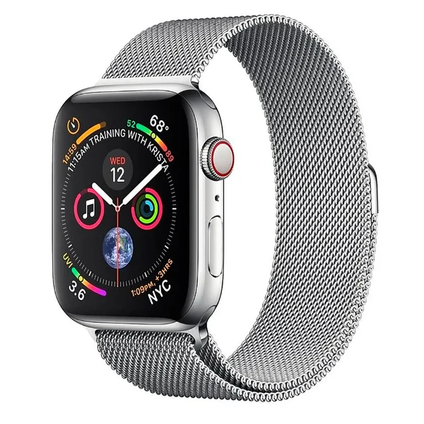 Смарт-годинник Apple Watch Series 4 44mm GPS + LTE Stainless Steel Case Milanese Loop (MTV42 | MTX12)