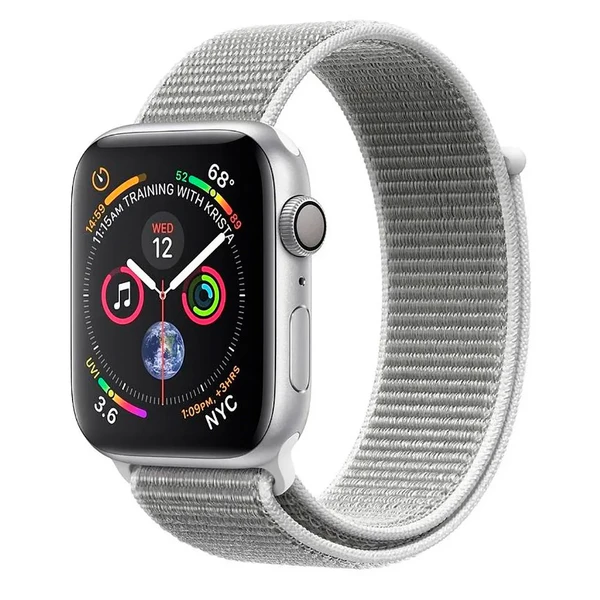 Смарт-годинник Apple Watch Series 4 44mm GPS Silver Aluminum Case Seashell Sport Loop (MU6C2)