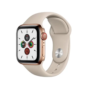 Смарт-годинник Apple Watch Series 5 40mm Gold Stainless Steel Case Stone Sport Band (MWWU2) MWWU2 - Фото 1