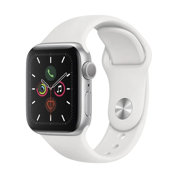 Apple Watch Series 5 40mm Silver Aluminium Case Sport Band (MWV62) в Чернівцях