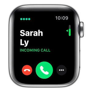 Смарт-часы Apple Watch Series 5 40mm Silver Stainless Steel Case White Sport Band (MWWR2) - Фото 3