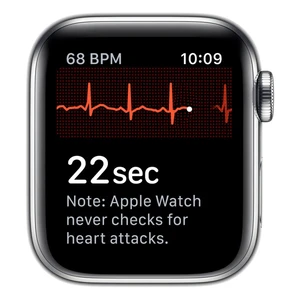 Смарт-часы Apple Watch Series 5 40mm Silver Stainless Steel Case White Sport Band (MWWR2) - Фото 5