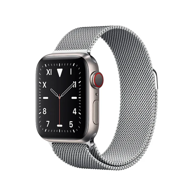Смарт-годинник Apple Watch Series 5 40mm Titanium Case Silver Milanese Loop (MWQT2) у Житомирі