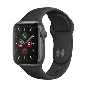 Apple Watch Series 5 40mm Space Gray Aluminum Case Sport Band (MWV82) MWV82 - Фото 1