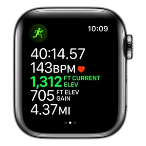 Смарт-часы Apple Watch Series 5 40mm Space Black Stainless Steel Case Black Sport Band (MWWW2) MWWW2 - Фото 1