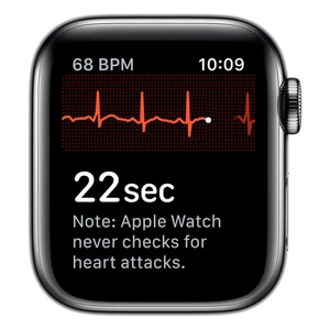 Смарт-часы Apple Watch Series 5 40mm Space Black Stainless Steel Case Black Sport Band (MWWW2) - Фото 5