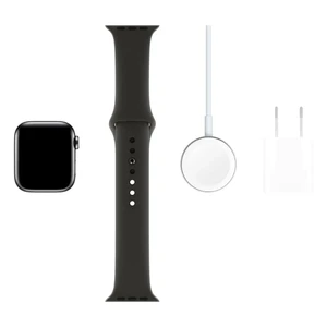 Смарт-часы Apple Watch Series 5 40mm Space Black Stainless Steel Case Black Sport Band (MWWW2) - Фото 7