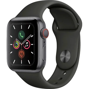 Смарт-часы Apple Watch Series 5 40mm Space Black Stainless Steel Case Black Sport Band (MWWW2) - Фото 6
