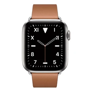 Смарт-годинник Apple Watch Series 5 40mm Titanium Case Saddle Brown Modern Buckle (MWQT2) - Фото 2