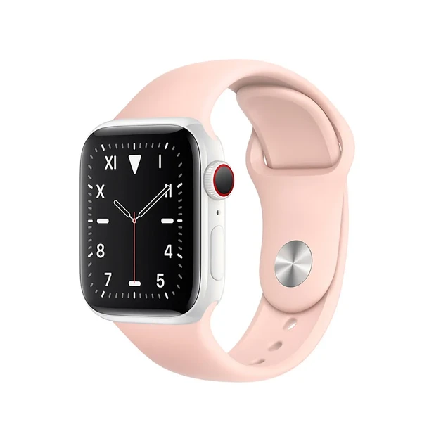 Смарт-годинник Apple Watch Series 5 40mm White Ceramic Case Pink Sand Sport Band (MWQU2) у Житомирі