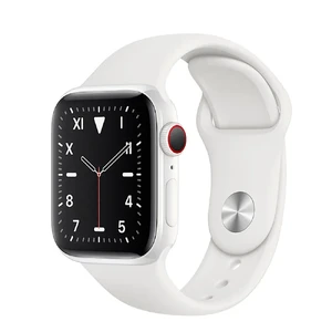 Смарт-часы Apple Watch Series 5 44mm White Ceramic Case White Sport Band (MWQU2) MWQU2 - Фото 1