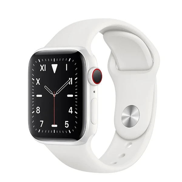 Смарт-годинник Apple Watch Series 5 44mm White Ceramic Case White Sport Band (MWQU2) у Житомирі