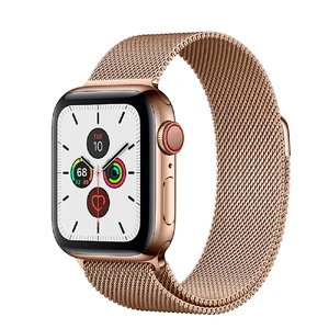 Смарт-часы Apple Watch Series 5 44mm Gold Stainless Steel Case Milanese Loop (MWW62) MWW62 - Фото 1