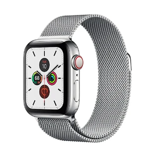 Смарт-годинник Apple Watch Series 5 44mm Silver Stainless Steel Case Milanese Loop (MWW32)