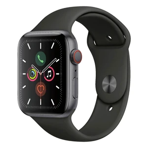 Смарт-часы Apple Watch Series 5 44mm Space Black Stainless Steel Case Black Sport Band (MWW72) - Фото 7