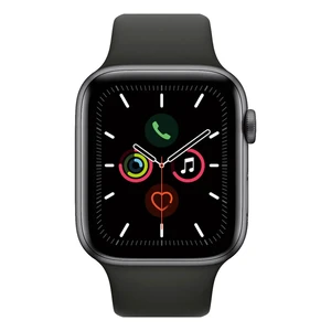 Смарт-часы Apple Watch Series 5 44mm Space Black Stainless Steel Case Black Sport Band (MWW72) - Фото 8