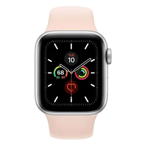 Смарт-часы Apple Watch Series 5 40mm White Ceramic Case Pink Sand Sport Band (MWQU2) - Фото 2