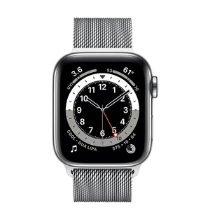 Смарт-часы Apple Watch Series 6 GPS + Cellular, 40mm Silver Stainless Steel Case with Silver Milanese Loop (M02V3 | M06U3) - Фото 2