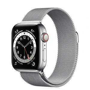 Смарт-часы Apple Watch Series 6 GPS + Cellular, 40mm Silver Stainless Steel Case with Silver Milanese Loop (M02V3 | M06U3) M02V3 | M06U3 - Фото 1