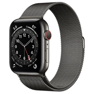 Смарт-часы Apple Watch Series 6 GPS + Cellular, 44mm Graphite Stainless Steel Case with Graphite Milanese Loop (M07R3 | M09J3)