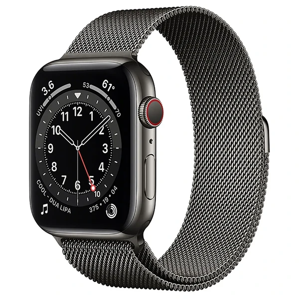 Смарт-годинник Apple Watch Series 6 GPS + Cellular, 44mm Graphite Stainless Steel Case with Graphite Milanese Loop (M07R3 | M09J3)
