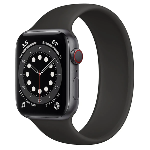 Смарт-часы Apple Watch Series 6 GPS + Cellular, 44mm Space Gray Aluminum Case with Black Solo Loop (M0G83 | MOGR3) Размер 8