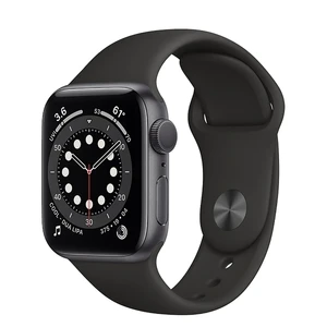 Смарт-годинник Apple Watch Series 6 GPS, 40mm Space Gray Aluminum Case with Black Sport Band (MG133UL/A) Офіційний UA MG133UL/A - Фото 1