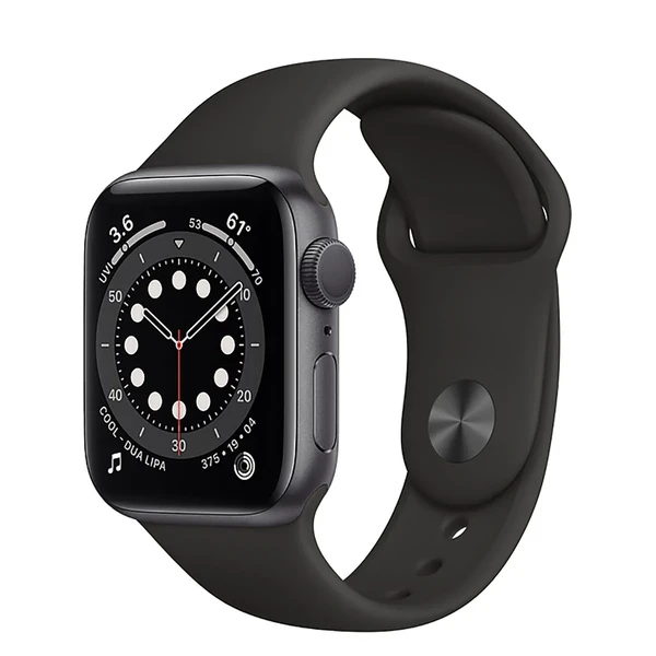 Смарт-часы Apple Watch Series 6 GPS, 40mm Space Gray Aluminum Case with Black Sport Band (MG133)
