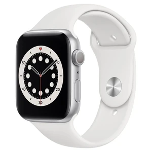 Смарт-часы Apple Watch Series 6 GPS, 44mm Silver Aluminum Case with White Sand Sport Band (M00D3) M00D3 - Фото 1