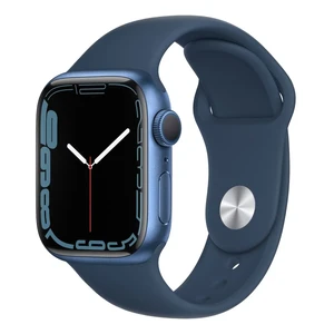 Смарт-годинник Apple Watch Series 7 GPS, 41mm Blue Aluminium Case with Abyss Blue Sport Band (MKN13UL/A) Офіційний UA MKN13UL/A - Фото 1