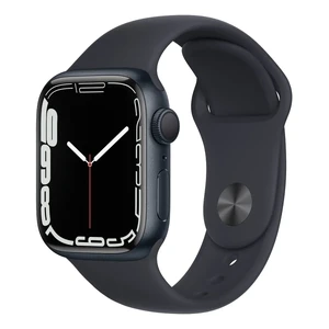 Смарт-годинник Apple Watch Series 7 GPS, 41mm Midnight Aluminum Case with Midnight Sport Band (MKMX3) MKMX3 - Фото 1