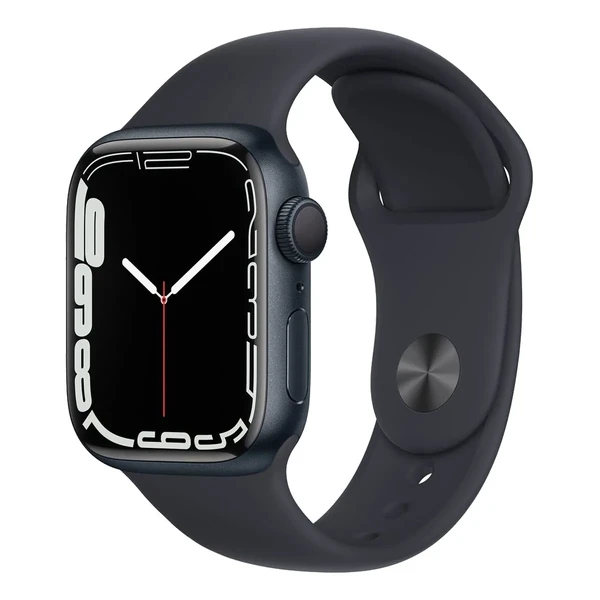 Смарт-годинник Apple Watch Series 7 GPS, 41mm Midnight Aluminum Case with Midnight Sport Band (MKMX3) в Одесі