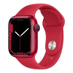 Смарт-часы Apple Watch Series 7 GPS, 41mm (PRODUCT)RED Aluminium Case with (PRODUCT)RED Sport Band (MKN23UL/A) Официальный UA MKN23UL/A - Фото 1