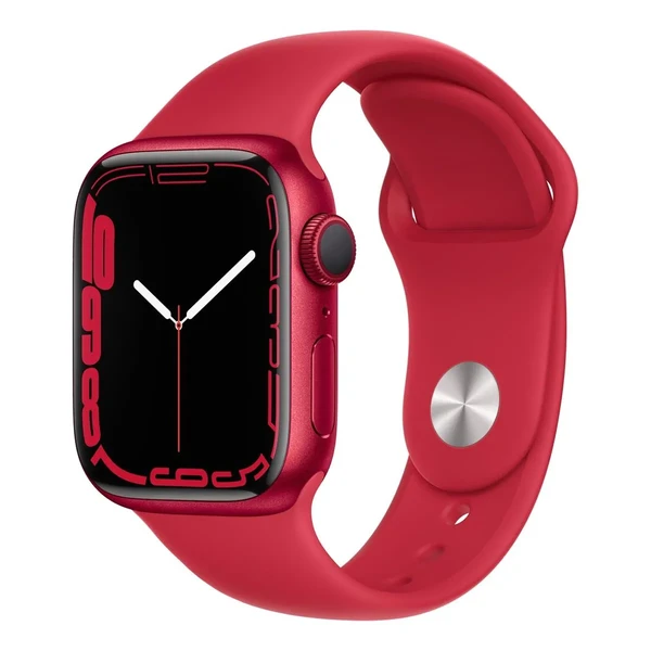 Смарт-годинник Apple Watch Series 7 GPS, 41mm (PRODUCT)RED Aluminium Case with (PRODUCT)RED Sport Band (MKN23) у Чернігові