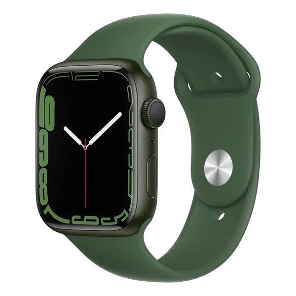 Смарт-годинник Apple Watch Series 7 GPS, 45mm Green Aluminum Case with Clover Sport Band (MKN73)