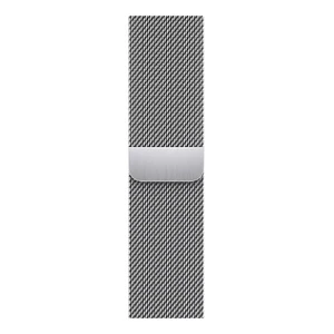 Смарт-часы Apple Watch Series 7 GPS + Cellural, 45mm Silver Stainless Steel Case with Silver Milanese Loop (MKJE3) - Фото 3