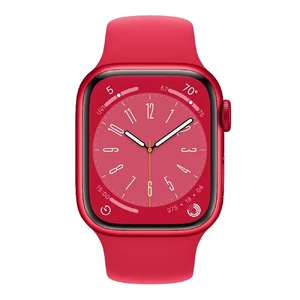 Смарт-годинник Apple Watch Series 8 GPS, 41mm (PRODUCT)RED Aluminum Case with (PRODUCT)RED Sport Band (MNP73) - Фото 2
